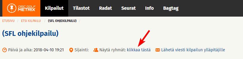 julkiset tiedot julkaise ryhmät) Tällöin