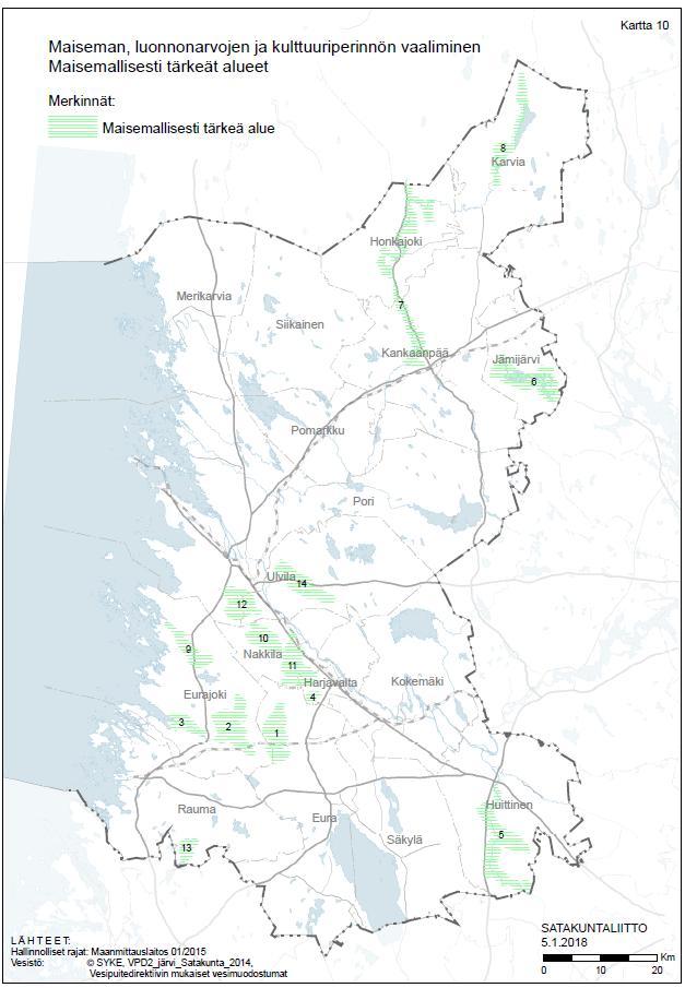 EHDOTUS 1 Maisemallisesti tärkeät