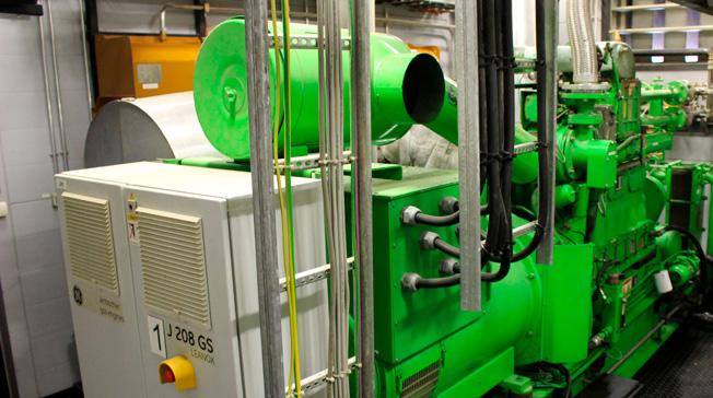 Oma biokaasu hyötykäytössä Lietteen mädätyksessä syntyneestä biokaasusta tuotettiin CHP-voimalassa sähköenergiaa laitoksen omaan käyttöön yhteensä 2645 MWh.