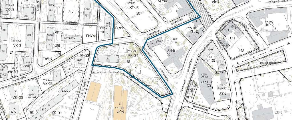 SELVITYKSET - ARVIOITAVAT VAIKUTUKSET Pvm: 11.5.2016, Tekijä: KLi Ajantasakaava, Lohjan kaupunki, Kiinteistö ja kartasto 0 25 50 100 m Ote ajantasa-asemakaavasta.