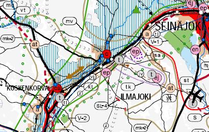 3.2 Suunnittelutilanne 3.2.1 Suunnittelualuetta koskevat suunnitelmat, päätökset ja selvitykset Maakuntakaava Suunnittelualueella on voimassa 23.5.2005 vahvistettu Etelä-Pohjanmaan maakuntakaava.