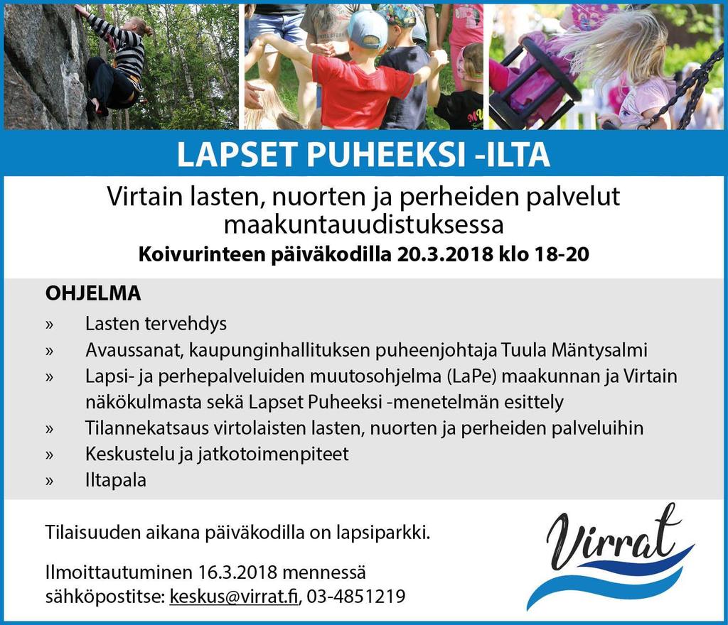 Esimerkki Lapset puheeksi menetelmän