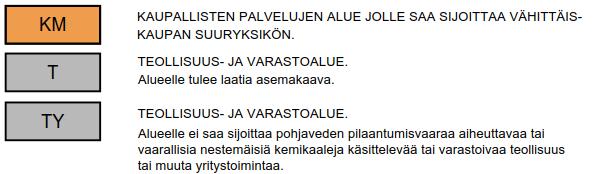 Yleiskaava Alueella on voimassa kunnanvaltuuston 20