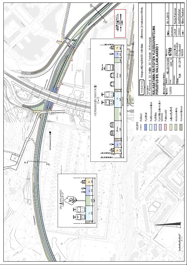 Hämeentien vaihtopysäkki Kalasatama Pasila-raitiotien kohdalla 2020-luvun puolivälissä valmistuva Kalasataman ja Pasilan välinen raitiotieyhteys tarjoaa Porvoonväylää ja Lahdenväylää pitkin