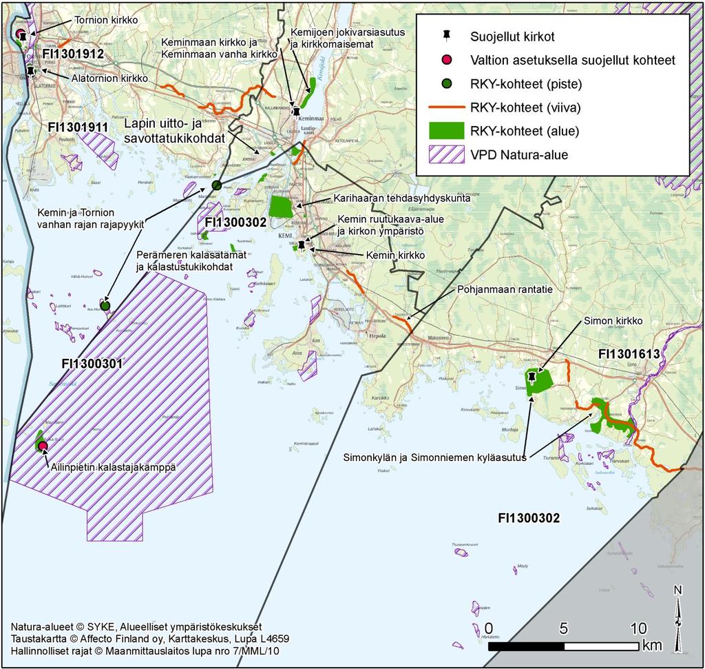 suojelualueita, SPA -alueita on noin 8700 hehtaaria. Osa Natura 2000 -alueista kuuluu molempiin suojelutyyppeihin. Natura 2000 -alueista osa on merkitty vesienhoidon kannalta erityisiin alueisiin.