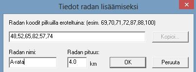 Voit tehdä radat omalla tietokoneellasikin, mutta silloin sinun täytyy kopioida luotu ratatiedosto