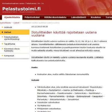 Ilotulitteet Pelastustoimi.