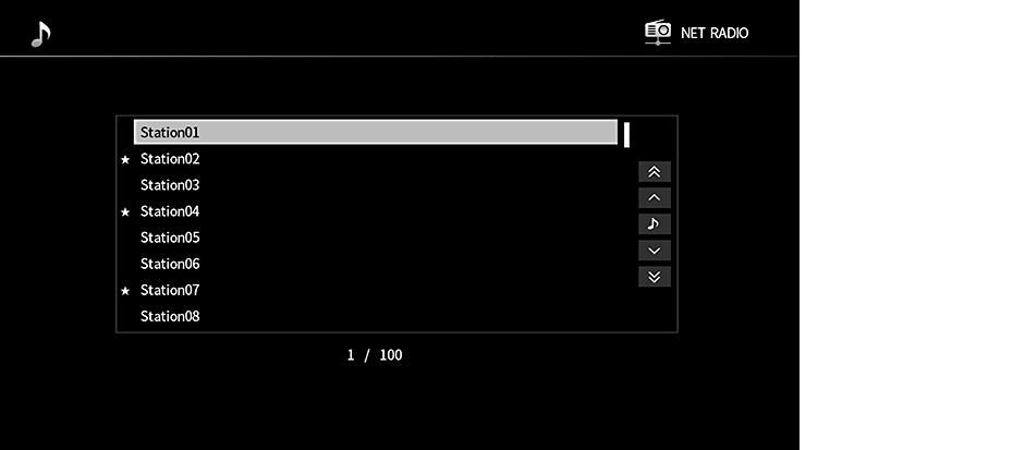 Internetradioasemien tallentaminen muistipaikoille (suosikit) SLEEP PART MAIN ZONE PURE DIRECT SCENE 3 HDMI OUT 4 Kun lisäät internetradioaseman suosikkeihin, voit käyttää niitä nopeammin