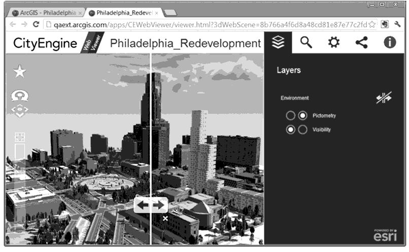 ESRI CITYENGINE ESRI R&D Center Zurichin kehittämä 3D mallinusohjelma urbaaneille ympäristöille. Jakaa kiinteistöön liittyvää tietoa paikkatietoalustalla digitaalisesti kaikkien sidosryhmien välillä.