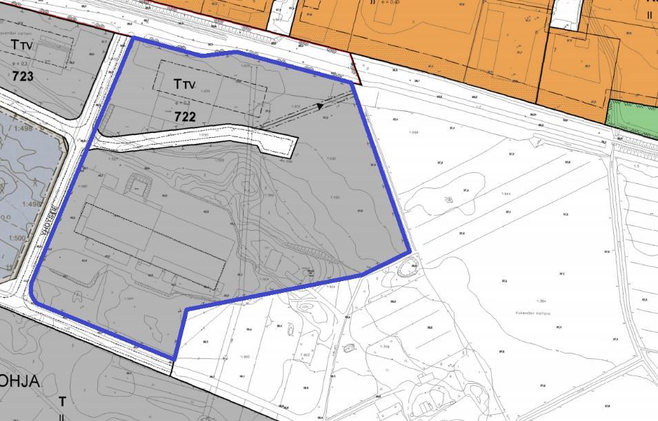 Nosto Consulting Oy 9 (11) Ote kaavayhdistelmästä Kaavamuutosalue on voimassa olevassa asemakaavassa yhdistettyjen teollisuus- ja varastorakennusten korttelialuetta (TTV) sekä katualuetta.