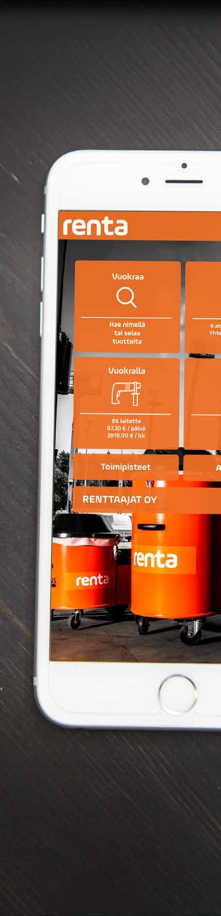 RENTA EASY Renta Easy ketterää palvelua mobiililla Renta Easy on Rentan asiakkailleen tarjoama moderni kalustonhallinnan työkalu.