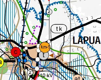 2 Risteysalueelle on laadittu alustava risteysalueen yleissuunnitelma. Suunnitelman mukaan alueelle toteutettaisiin kiertoliittymä sekä kevyenliikenteen alikulut.