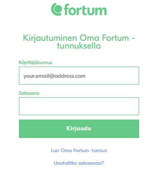 1 Oma Fortum Palveluun rekisteröityäksesi tarvitset Oma Fortum -tunnukset, jotka voit luoda seuraavien ohjeiden avulla. Huom!
