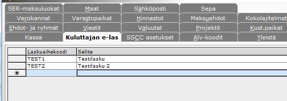 2.5 Kuluttajan e-lasku ja suoramaksu Kuluttajan e-lasku- ja suoramaksu-laskutustavat vaativat lisenssit WEI ja WEIL.