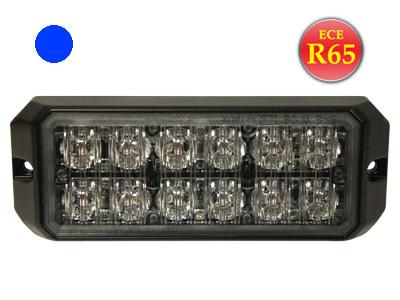 eri Nimike: 12xTehoLED, 12-24V, keltainen vilkku, kirkas lasi, 132x49x19mm, 12V/1,5A /