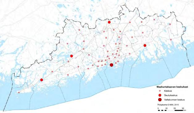 2. Elivoimaisten keskuksien verkosto KOHTI KAAVARATKAISUA Suunnitteluperiaatteet konkretisoituvat rakennekaavan luonnoksessa ja sitä tarkentavissa seutujen vaihemaakuntakaavoissa, joita työstetään