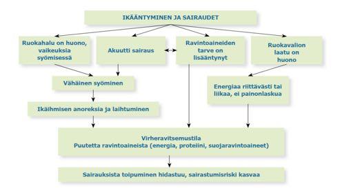 Syventävä tieto: ravitsemustilan heikentymiseen