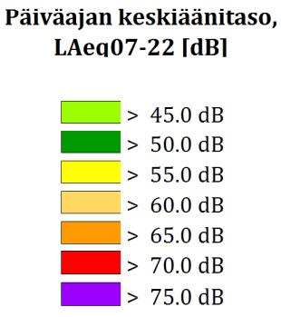 Nykytilanteessa rataa lähinnä olevat erillispientalot, rivitalot ja kerrostalot ovat selvityksen mukaan päiväaikaan (klo 7-22) 50-55 db(a) ja 55-60 db(a) meluvyöhykkeiden rajalla.