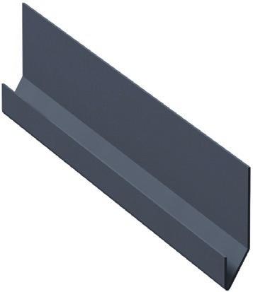 Paneelien (SPA175-230) välisen ulkonurkan listoittamiseen. Listan toisessa päässä on 100 mm pitkä kavennus limitystä varten. Aloituslistan pituus L (mm) Paneeli Aloituslista EA1SF1 1.