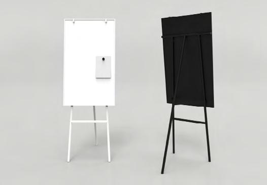 Siirreltävät kirjoitus- ja lehtiötaulut Siirreltävät kirjoitus- ja lehtiötaulut ONE lehtiötaulu Design Christian Halleröd ONE Mobile lehtiötaulu Design Christian Halleröd Klassinen kolmijalkainen