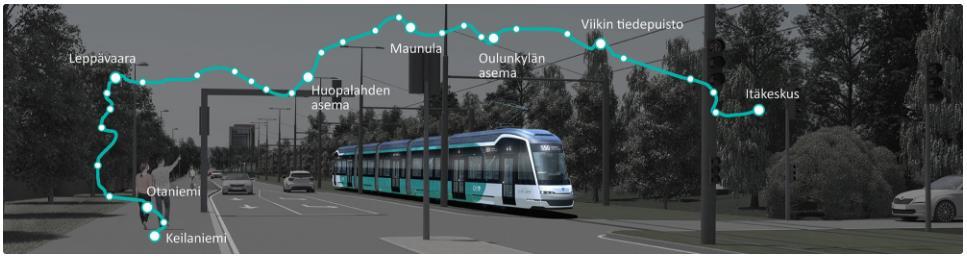 Helsinki ja Espoo Raidejokeri Päätös toteuttamisesta tehty 13. ja 15.6.