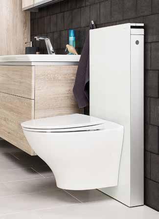 IDO WC-istuimet 13 TYYLIKKÄÄT JA MODERNIT RATKAISUT Seinä-wc:ssä yhdistyy tyyli ja toimivuus.