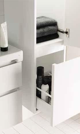 IDO Kylpyhuonekalusteet 49 2 3 4 1. Alakaappi lisää kylpyhuoneen säilytystilaa.