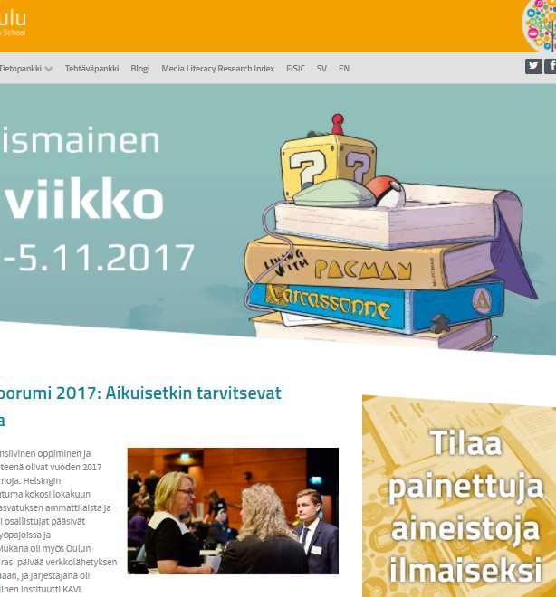 Suomessa laaja, avoimeen yhteistyöhön perustuva Pelikasvattajien verkosto mediataitokoulu.