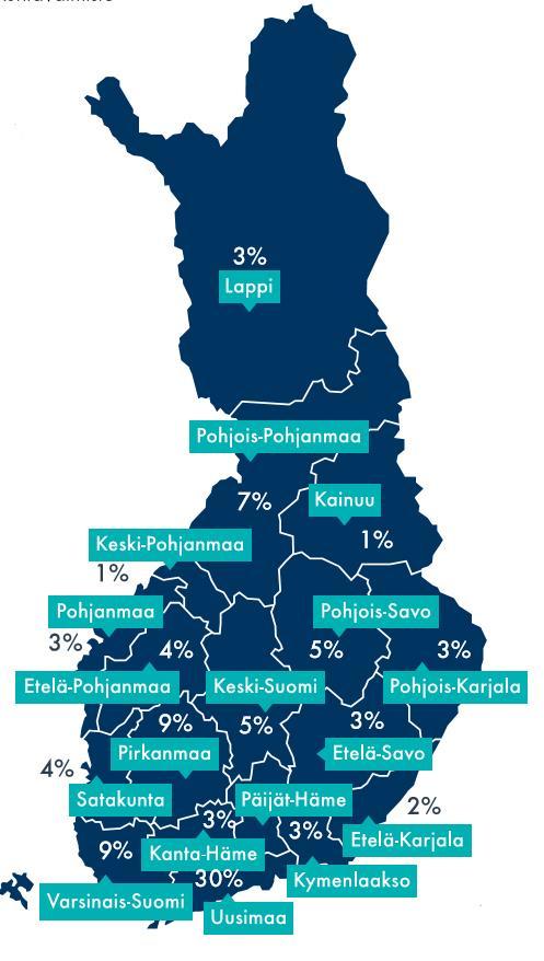 MAAKUNTIEN OMISTAMA YHTIÖ Yhtiö on perustettu 1/2017 Senaatti-kiinteistöjen tytäryhtiöksi ja se toimii perustamisvaiheessa Senaatin rahoituksella. Yhtiö siirtyy viimeistään 1.1.2020 maakuntien omistukseen.