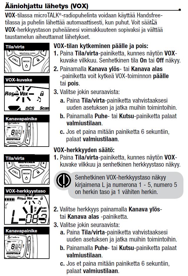 c. Jos et paina mitään painiketta