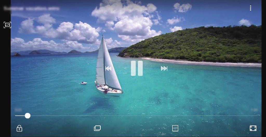 Sovellukset ja ominaisuudet Kaksoiskuva-toiminnolla otettujen valokuvien katseleminen (vain Galaxy S9+-mallit) Voit katsella Kaksoiskuva-toiminnolla otettua lähivalokuvaa ja laajakulmaista valokuvaa.