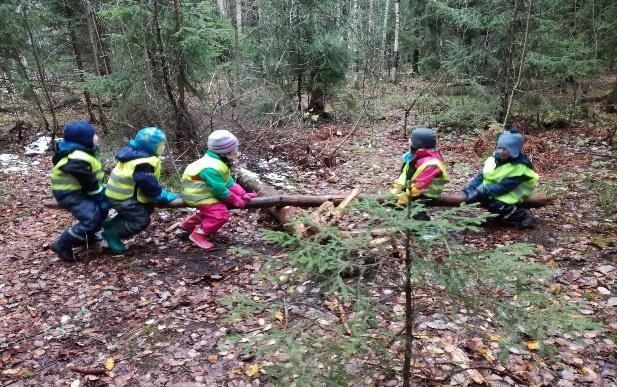 ruoka-apulaisen tehtävät, omista tavaroista huolehtiminen Joka päivä ulkoillaan mahdollisuuksien mukaan sekä annetaan aikaa lepohetkelle Lapsia kannustetaan liikkumaan päivän aikana