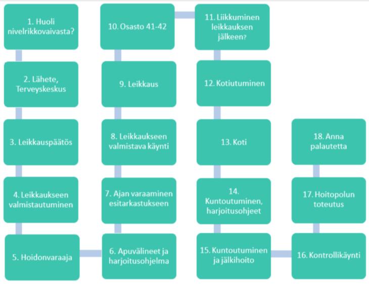 Prosessi- ja hoitoketjukuvauksia on olemassa runsaasti, mutta varsinaisia palveluketjukuvauksia ei juurikaan Phhykyssä kuvattu hoitopolkuja IMS:llä Heinolassa Process Guidella Päijät-Hämeen yhteiset