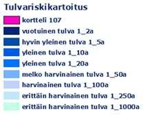 1000 vuodessa ei tulvariskikartoituksen mukaan ulotu