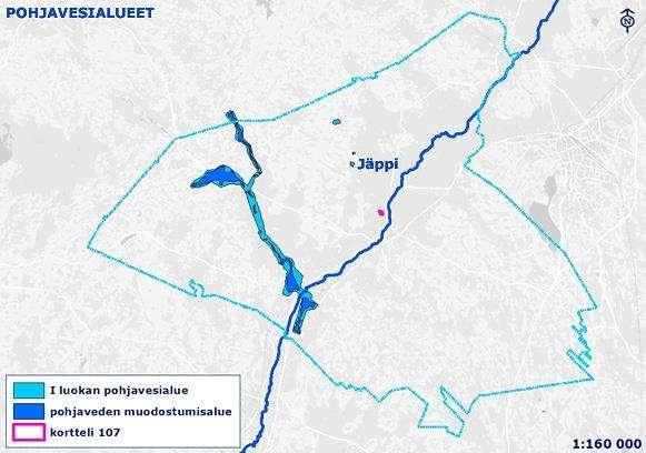 3.2.6 Pohjavesialueet Suunnittelualue sijaitsee etäällä I luokan pohjavesialueista.