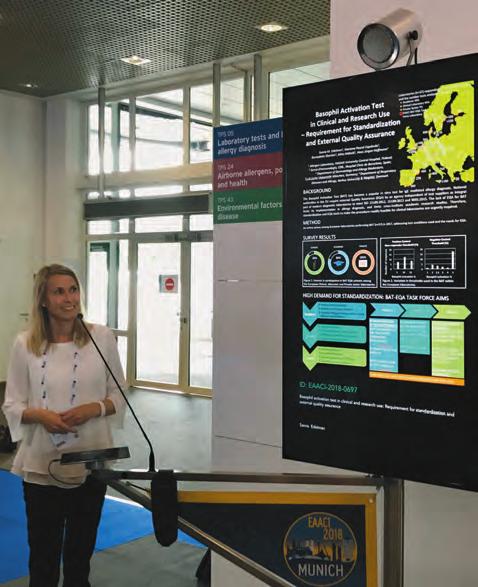 European Academy of Allergy and Clinical Immunology (EAACI) Annual Congress 26-30.5.2018 München, Saksa Sanna Edelman EAACI:n vuotuinen kongressi järjestettiin tänä vuonna Münchenissä, Saksassa.