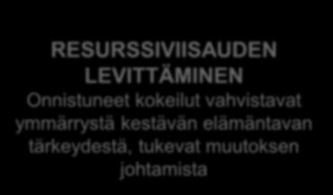 LEVITTÄMINEN Onnistuneet kokeilut vahvistavat ymmärrystä kestävän