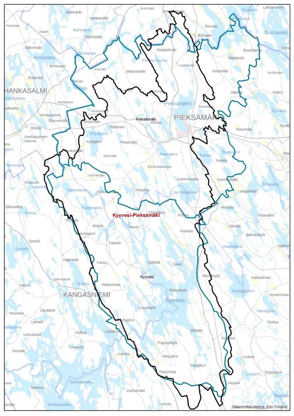 Kyyvesi-Pieksämäki kalatalousalue, - 2 kalastusalueen yhdistyminen -