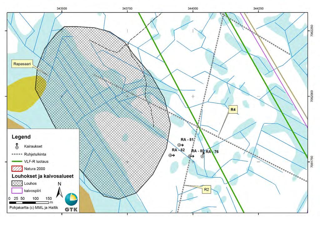 GEOLOGIAN TUTKIMUSKESKUS Rapasaari Kalliopohjavesi 9 3.