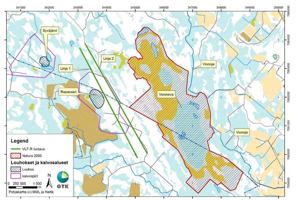 GEOLOGIAN TUTKIMUSKESKUS Rapasaari Kalliopohjavesi 5 R = valunta A = Pinta-ala 3 TULOKSET JA TULKINTA 3.