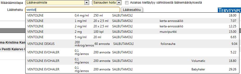 3/18 enää mitätöidä, vaihtaa tekijää tai tehty-päivää. Samassa lääkemääräys kokonaisuudessa voi olla eri määräämistavoilla määrättyjä lääkkeitä.