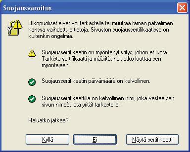 b Siirry tulostimeen kirjoittamalla selaimen osoiteriville https://tulostimen IP-osoite/ (jossa tulostimen IP-osoite on