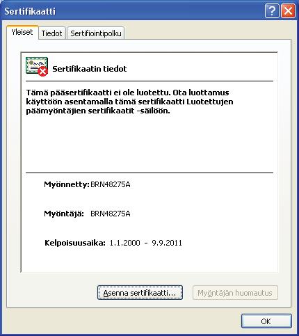 Suojaustoiminnot d Napsauta