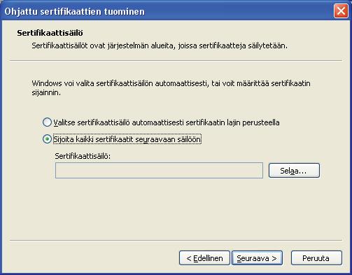 Suojaustoiminnot f Valitse Sijoita kaikki