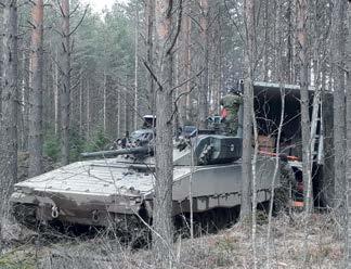 saaressa. Harjoitukseen osallistuivat joukkotuotantoyksikkö sekä aliupseerikurssi.