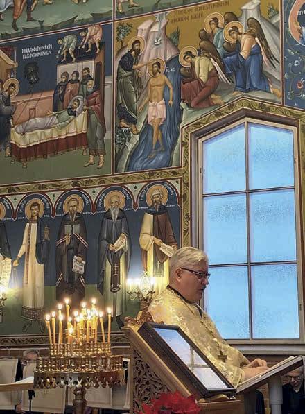 KAJAANIN SEURAKUNTA KIRKKOKUORO Kajaanin ortodoksisen kirkkokuoron harjoitukset ovat torstaisin klo 18.00 seurakuntasalilla. Harjoituksissa lauletaan jumalanpalvelusmusiikkia.