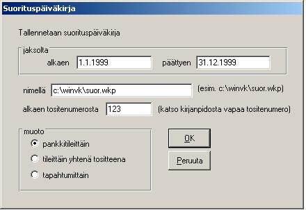 (2) Määritä haluamasi päivämääräjakso.
