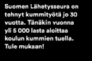 Hän kertoi matkakokemuksistaan mediassa ja Nenäpäiväshow ssa, jossa myös nähtiin videoinserttejä Bolivian lapsista.