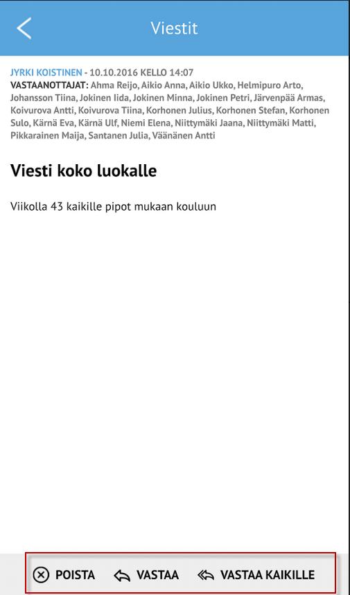 3.5 Poissaolot Poissaolot-osiossa ovat oletuksena nähtävissä huollettaville lisätyt hyväksymättömät poissaolot sekä viimeisen kuukauden ajalta hyväksytyt poissaolot.