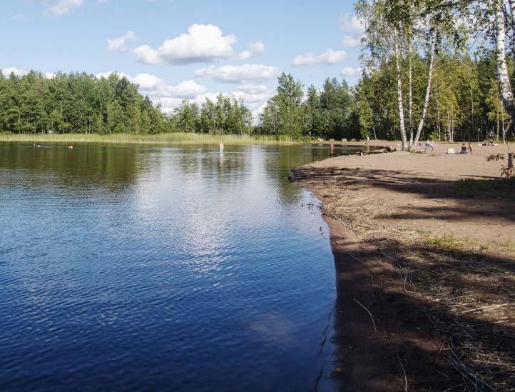 luonnonmateriaalien kuten puun ja kiven käyttö suositeltavaa.